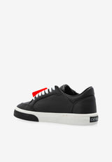 Off-White New Vulcanized Leather Sneakers Black OWIA288C99 LEA002-1001