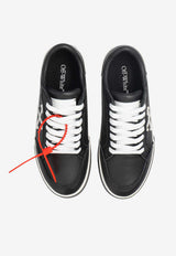 Off-White New Vulcanized Leather Sneakers Black OWIA288C99 LEA002-1001