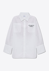 Embroidered Logo Mini Shirt Dress