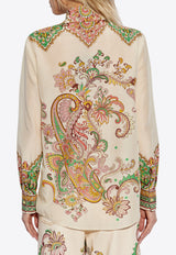 Etro Floral Paisley Print Button-Up Shirt Multicolor WRIA0013-AK779 X0802