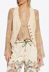 V-neck Linen Vest