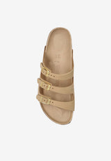 Birkenstock Florida Fresh Triple-Strap Slides 1029480 0-SANDCASTLE