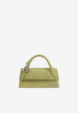 Le Chiquito Long Handbag in Lizard-Embossed Leather
