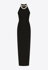 Crystal Embellished Maxi Dress