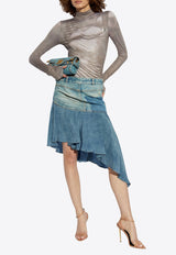 توب منسدل بياقة عالية