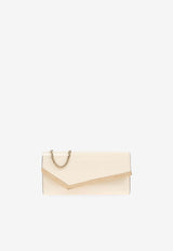 Jimmy Choo Emmie Patent Leather Clutch Latte EMMIE PAT-LATTE LIGHT GOLD