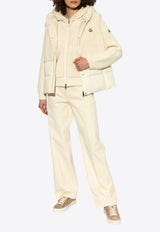 Logo Patch Gabardine Straight-Leg Pants