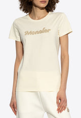 Pearl Embroidered Logo T-shirt