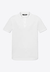 Versace Medusa Embroidered Polo T-shirt White 1013906 1A13463-1W000