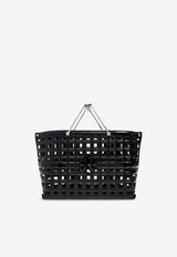 Tory Burch Ella Croc-Embossed Leather Market Tote Bag 168384 0-001