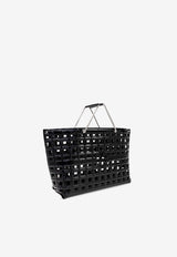Tory Burch Ella Croc-Embossed Leather Market Tote Bag 168384 0-001