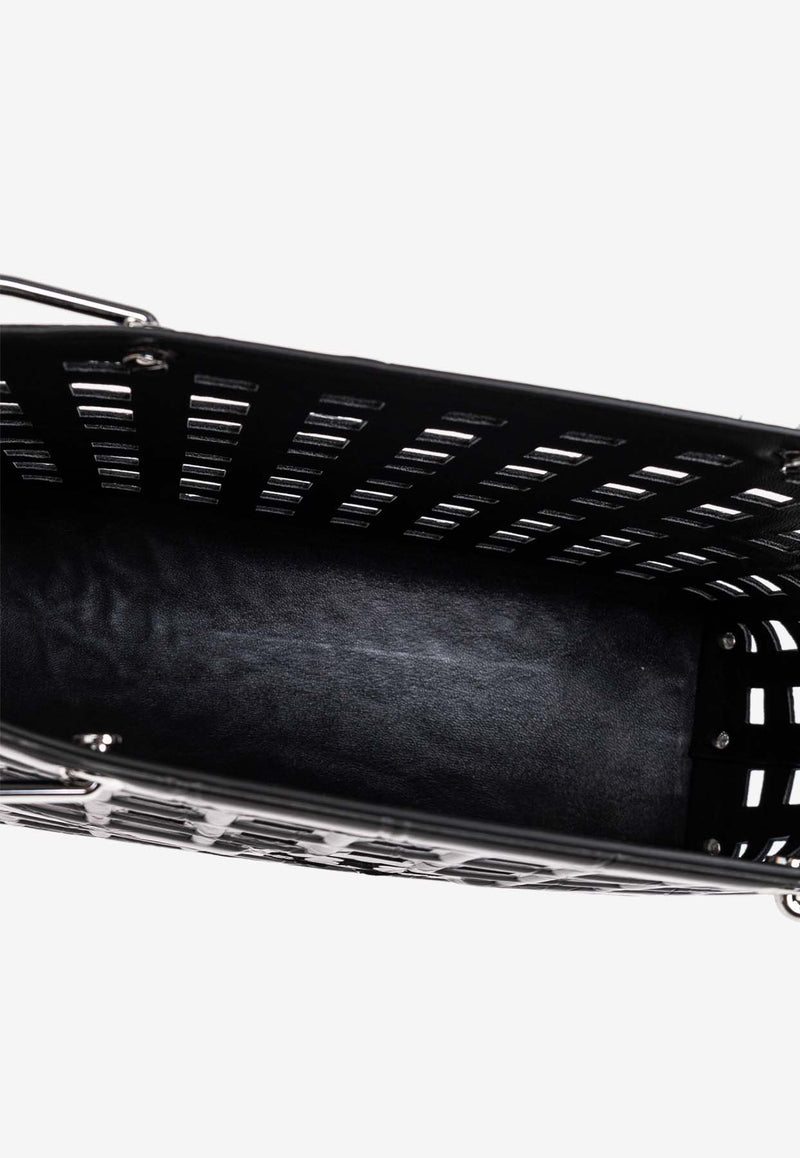 Tory Burch Ella Croc-Embossed Leather Market Tote Bag 168384 0-001