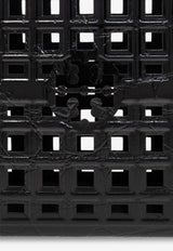 Tory Burch Ella Croc-Embossed Leather Market Tote Bag 168384 0-001