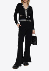 Tory Burch Wool Cardigan ‘Kendra’ Black 169104 0-005