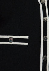 Tory Burch Wool Cardigan ‘Kendra’ Black 169104 0-005
