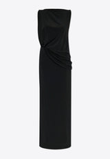 The Peplo Boatneck Maxi Dress