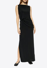 The Peplo Boatneck Maxi Dress