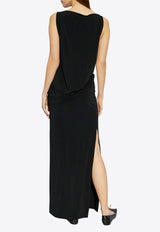 The Peplo Boatneck Maxi Dress