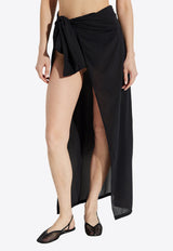 رداء شاطئ غير متماثل برباط ذاتي