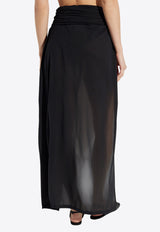 رداء شاطئ غير متماثل برباط ذاتي