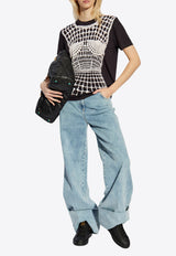 Faux Embroidery Print T-shirt