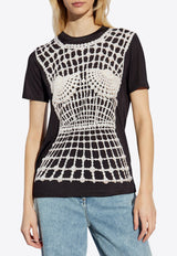 Faux Embroidery Print T-shirt