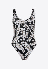 بدلة سباحة بطبعة عنب