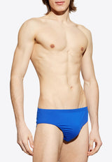 سروال سباحة برقعة شعار بارزة