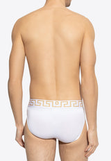 Versace Greca Border Briefs - Set of 2 AU10180 1A10011-A81H