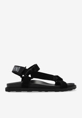 Moschino Sandals with logo Black MB16253G0M GF0-000