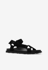 Moschino Sandals with logo Black MB16253G0M GF0-000