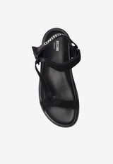 Moschino Sandals with logo Black MB16253G0M GF0-000