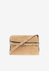 Moschino Tie Me Suede Shoulder Bag MC4189PP1M OF0-10A