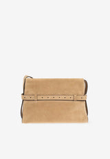 Moschino Tie Me Suede Shoulder Bag MC4189PP1M OF0-10A