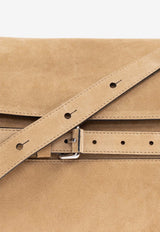 Moschino Tie Me Suede Shoulder Bag MC4189PP1M OF0-10A