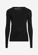 Tom Ford Fitted cut top Black KYL023 YMS081F24-LB999