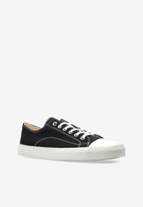 Square-Toe Canvas Sneakers