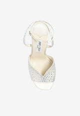 Karli 125 Crystal Satin Platform Sandals