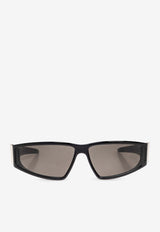 McQueen Logo Square Sunglasses Gray 821645 J0752-1056
