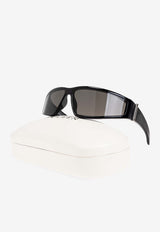 McQueen Logo Square Sunglasses Gray 821645 J0752-1056