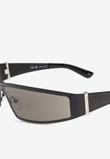 McQueen Logo Shield Sunglasses Gray 821679 I3330-1056