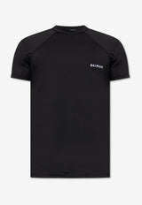 Balmain Embroidered Logo T-shirt Black BWM351570 0-001