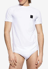 Balmain Logo Patch T-shirt White BWM351560 0-100
