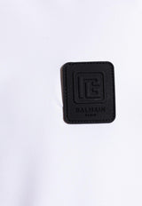 Balmain Logo Patch T-shirt White BWM351560 0-100
