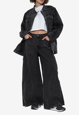 Adidas Originals Adilenium Season 3 Zip Washed Jeans Black JX9211 0-BLACK