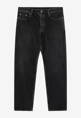 Saint Laurent Mick Straight-Leg Jeans Black 816412Y33VA/R_YSL-1297
