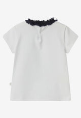 Girls Frayed Short-Sleeved T-shirt