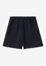 Girls Frayed Tweed Short
