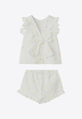 Baby Floral Embroidery Two-Piece Set