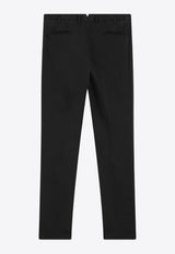 Washed Straight-Leg Pants